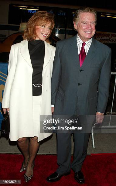 Joy and Regis Philbin during Sinatra: His Voice. His World. His Way. - Opening Night at Radio City Music Hall in New York City, New York, United...