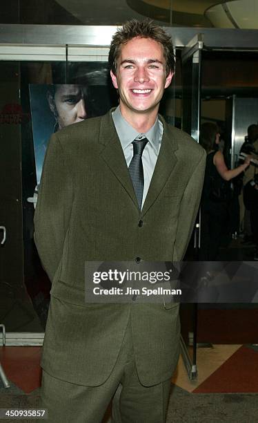 James D'Arcy during Master and Commander The Far Side of the World Screening - Outside Arrivals at Beekman Theatre in New York City, New York, United...