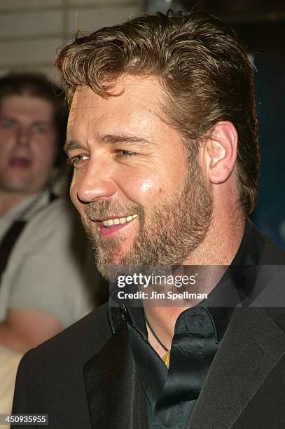 Russell Crowe during Master and Commander The Far Side of the World Screening - Outside Arrivals at Beekman Theatre in New York City, New York,...