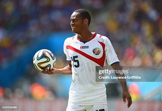 Junior Diaz of Costa Rica in action during the 2014 FIFA World Cup Brazil Group D match between Italy and Costa Rica at Arena Pernambuco on June 20,...
