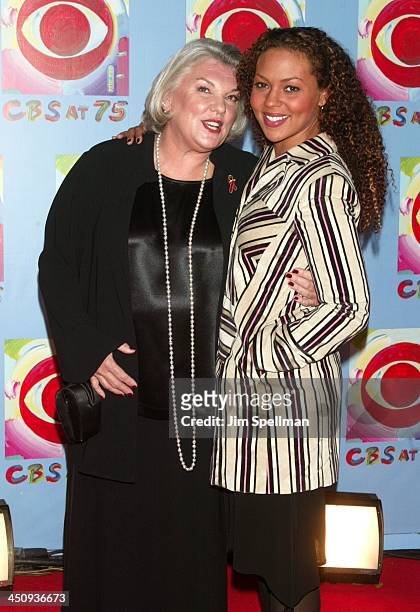 Tyne Daly and daughter during CBS at 75 at Hammerstein Ballroom in New York City, New York, United States.