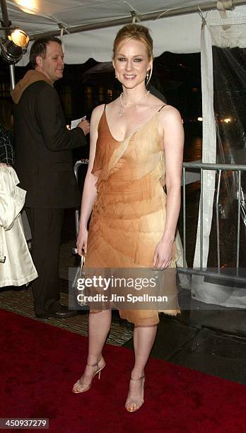 Laura Linney during Love Actually New York Premiere at Ziegfeld Theatre in New York City, New York, United States.