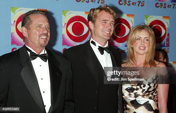 Tom Wopat, John Schneider, and wife Elly Castle during CBS at 75 at Hammerstein Ballroom in New York City, New York, United States.