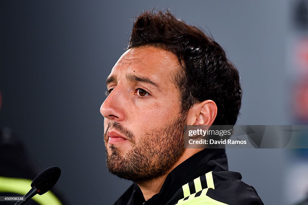 Spain Training & Press Conference - 2014 FIFA World Cup Brazil