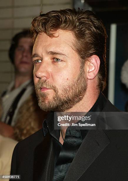 Russell Crowe during Master and Commander The Far Side of the World Screening - Outside Arrivals at Beekman Theatre in New York City, New York,...