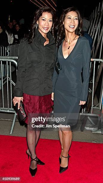 Ada Tai and Arlene Tai during Something's Gotta Give - New York Premiere - Outside Arrivals at Ziegfeld Theater in New York City, New York, United...