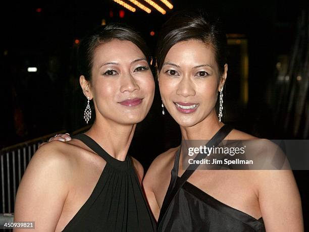 Arlene Tai and Ada Tai during Big Fish - New York Premiere - Outside Arrivals at Ziegfeld Thrater in New York City, New York, United States.