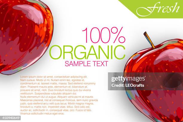 beautiful apples - red delicious apple stock illustrations