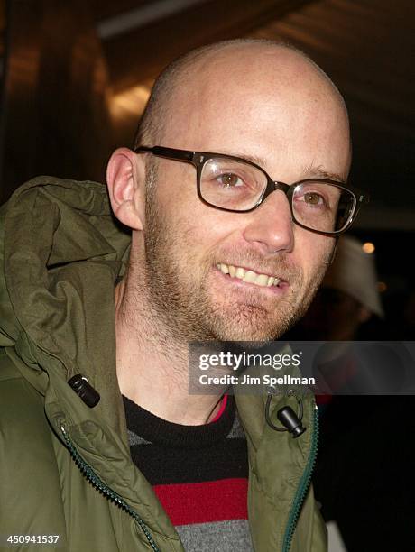 Moby during Cold Mountain - New York Premiere - Outside Arrivals at Ziegfeld Theater in New York City, New York, United States.