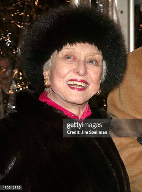 Celeste Holm during Cold Mountain - New York Premiere - Outside Arrivals at Ziegfeld Theater in New York City, New York, United States.