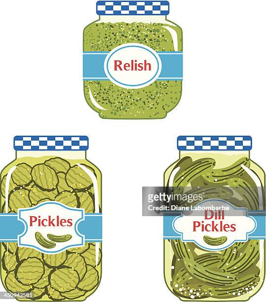 Relish Pickles Jars High-Res Vector Graphic - Getty Images