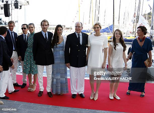 Pierre Casiraghi, Gad Elmaleh, Charlotte Casiraghi, Andrea Casiraghi, Tatiana Santo Domingo Casiraghi, Prince Albert II of Monaco, Princess Charlene...