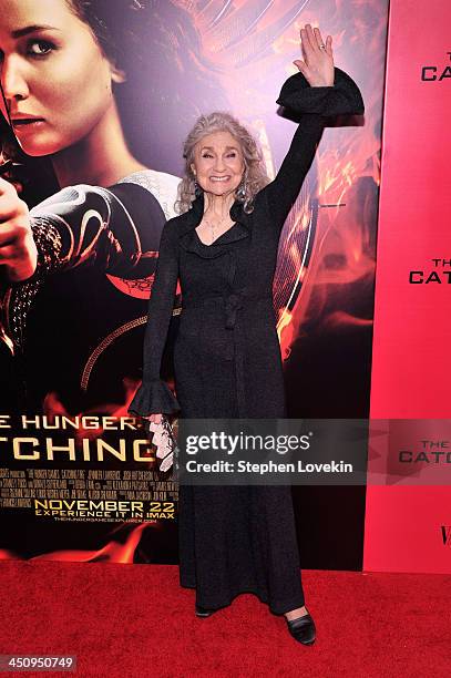 Actress Lynn Cohen attends a special screening of "The Hunger Games: Catching Fire" on November 20, 2013 in New York City.