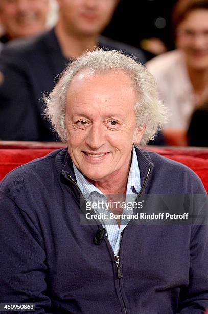 Autor Didier Barbelivien attends the 'Vivement Dimanche' French TV Show, held at Pavillon Gabriel on November 20, 2013 in Paris, France.