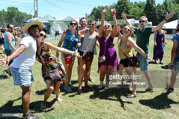 Music fans attend day 2 of the Firefly Music Festival on June 20, 2014 in Dover, Delaware.