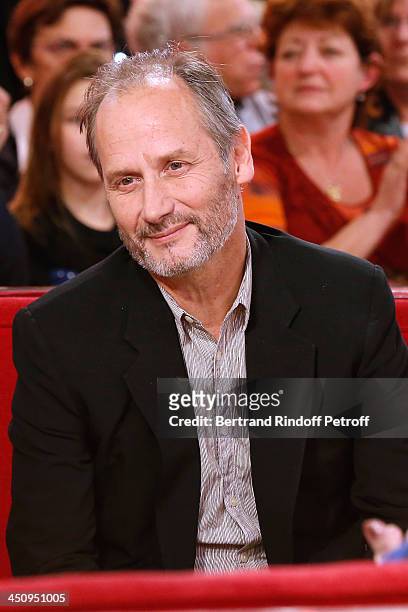 Actor Hippolyte Girardot attends the 'Vivement Dimanche' French TV Show, held at Pavillon Gabriel on November 20, 2013 in Paris, France.