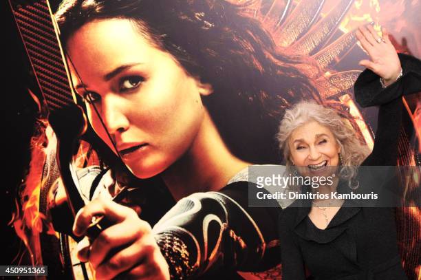 Actress Lynn Cohen attends a special screening of "The Hunger Games: Catching Fire" on November 20, 2013 in New York City.