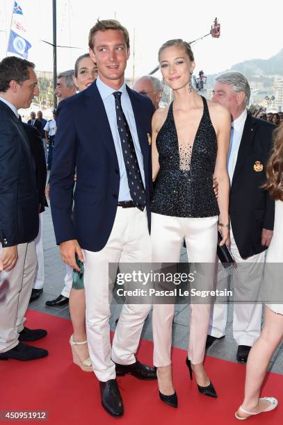 Pierre Casiraghi and Beatrice Borromeo attend the Monaco Yacht Club Opening on June 20, 2014 in Monte-Carlo, Monaco.