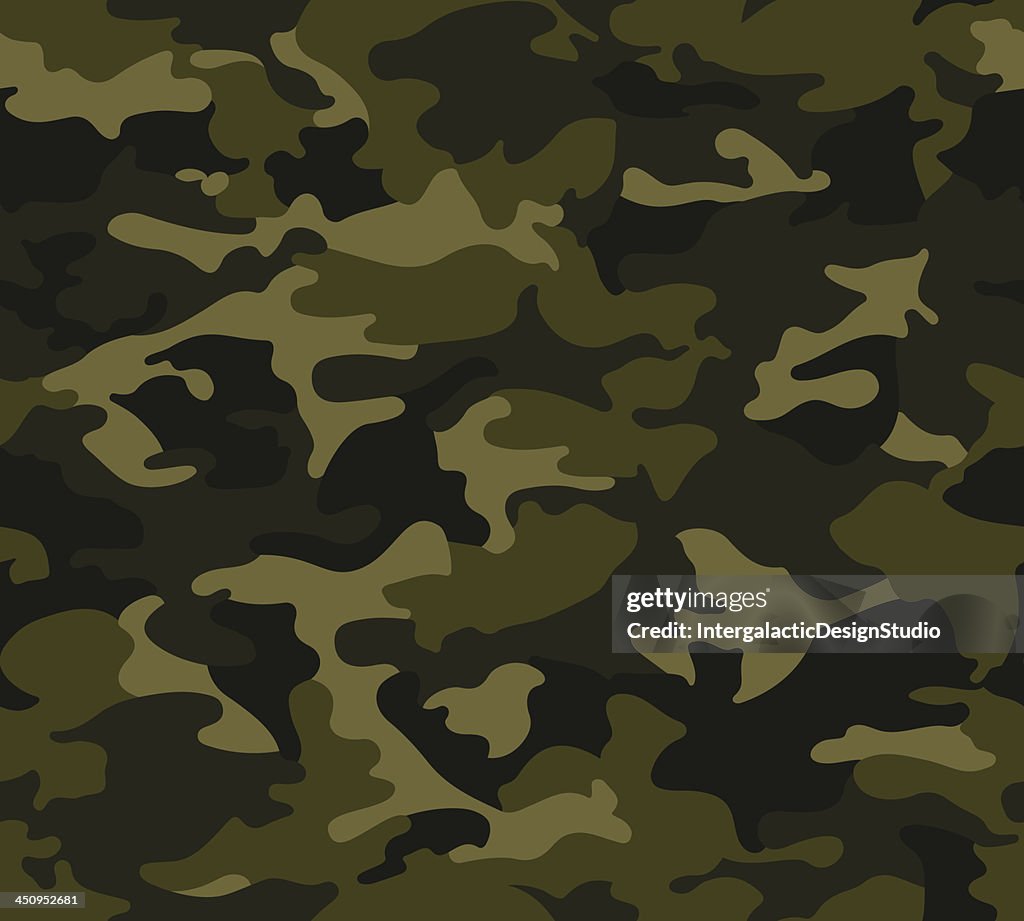 Forest Camo Pattern Repeat