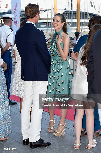 Pierre Casiraghi and Charlotte Casiraghi attend the Monaco Yacht Club Opening on June 20, 2014 in Monte-Carlo, Monaco.