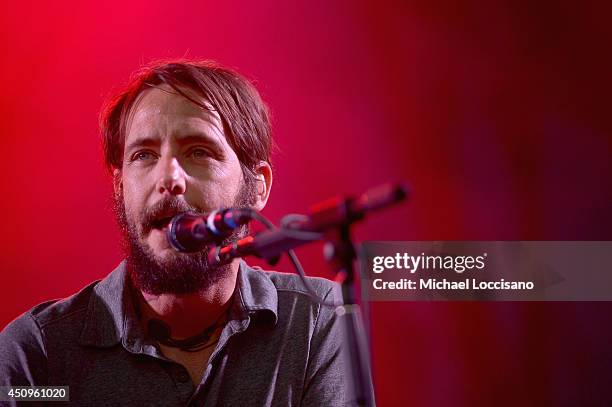 Ben Bridwell of Band of Horses performs onstage during day 2 of the Firefly Music Festival on June 20, 2014 in Dover, Delaware.
