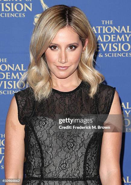 Actress Ashley Tisdale attends the Daytime Creative Arts Emmy Awards Gala at the Westin Bonaventure Hotel on June 20, 2014 in Los Angeles, California.