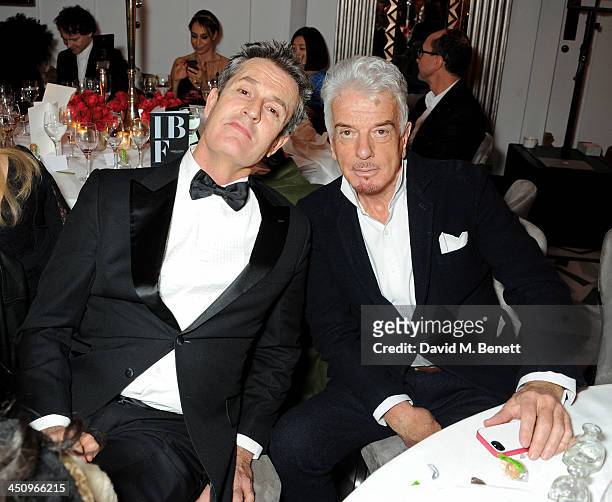 Rupert Everett and Nicky Haslam attend the Isabella Blow: Fashion Galore! charity dinner hosted by the Isabella Blow Foundation at Claridges Hotel on...