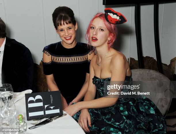 Shonagh Marshall and Harriet Verney attend the Isabella Blow: Fashion Galore! charity dinner hosted by the Isabella Blow Foundation at Claridges...