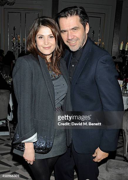Gemma Arterton and Roland Mouret attend the Isabella Blow: Fashion Galore! charity dinner hosted by the Isabella Blow Foundation at Claridges Hotel...