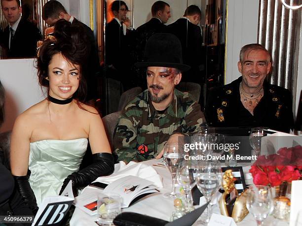 Boy George attends the Isabella Blow: Fashion Galore! charity dinner hosted by the Isabella Blow Foundation at Claridges Hotel on November 19, 2013...