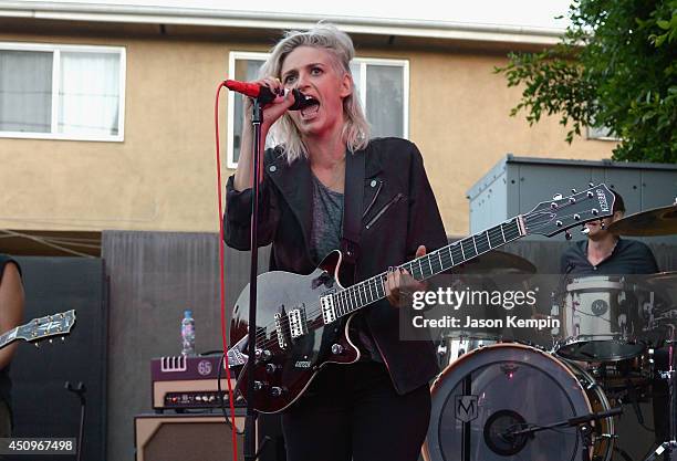 Emily Armstrong of the band Dead Sara performs at the Marc By Marc Jacobs Fall/Winter 2014 Preview at Marc Jacobs on June 20, 2014 in Los Angeles,...