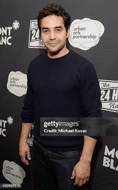 Actor Ramon Rodriguez attends Montblanc and Urban Arts Partnerships 24 Hour Plays in Los Angeles at The Shore Hotel on June 20, 2014 in Santa...