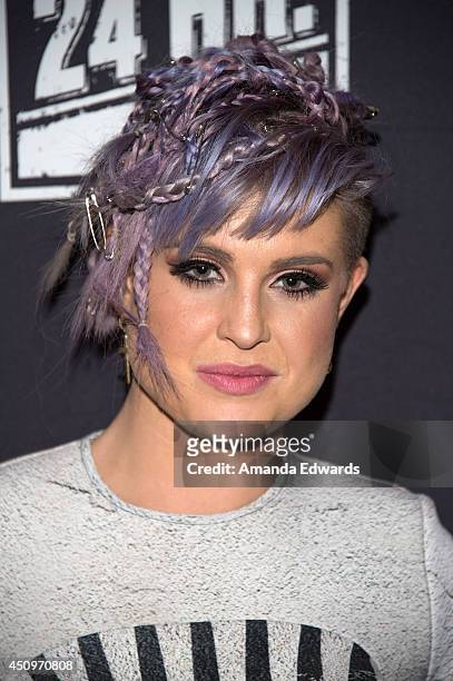 Television personality Kelly Osbourne arrives at the after-party for the 4th annual production of The 24 Hour Plays In Los Angeles benefitting Urban...
