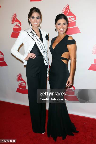 Personality Chiquinquira Delgado and Miss Universe 2013 Gabriela Isler attend the 2013 Person of the Year honoring Miguel Bose at the Mandalay Bay...