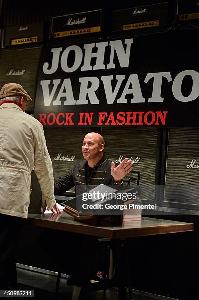 Fashion Designer John Varvatos attends the opening of his new Toronto store and the launch of JOHN VARVATOS: ROCK IN FASHION Book at John Varvatos...