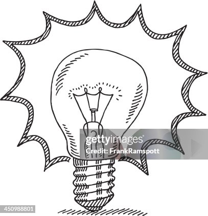 Bright Idea Light Bulb Drawing Bright Idea Light Bulb Drawing