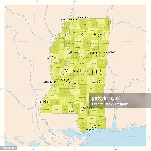 mississippi vector map - mississippi 幅插畫檔、美工圖案、卡通��及圖標