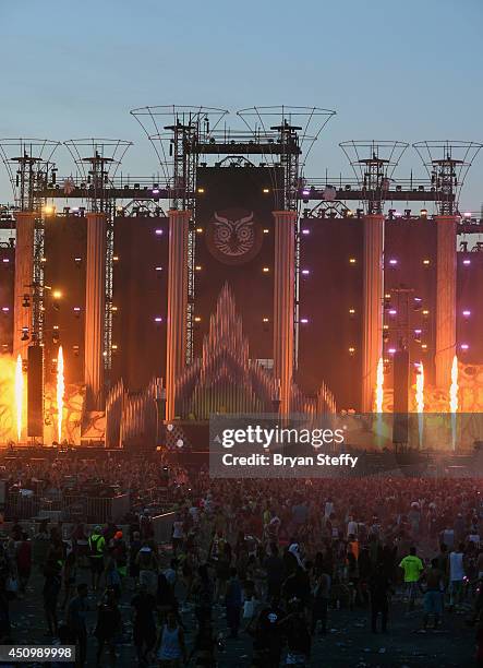 General view during the 18th annual Electric Daisy Carnival at Las Vegas Motor Speedway on June 21, 2014 in Las Vegas, Nevada.
