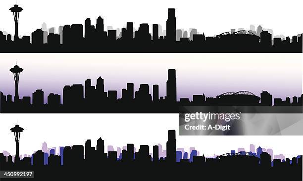 in seattle - washington state stock illustrations