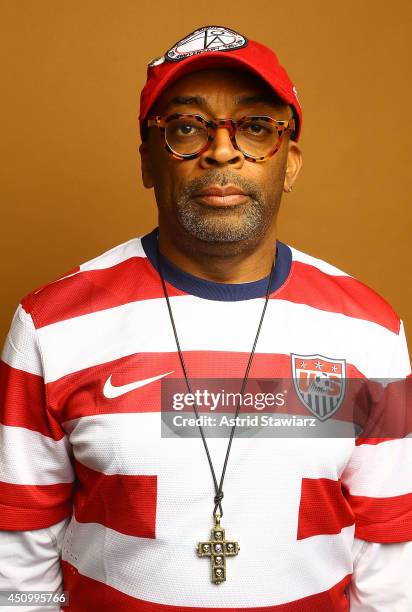 Director Spike Lee pose for a portrait at the 2014 American Black Film Festival at the Metropolitan Pavillion on June 21, 2014 in New York City.