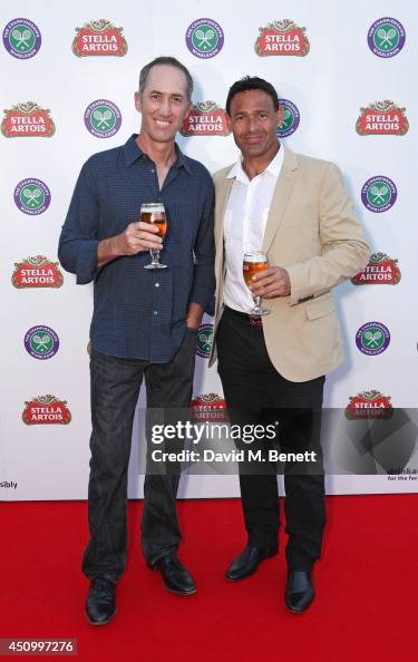 Roger Rasheed Family Darren Cahill and Roger Rasheed attend the Stella Artois Wimbledon ...