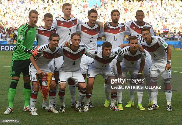 Members of the Germany's national team Ghana's defender Samuel Inkoom, Ghana's forward Abdul Majeed Waris, Ghana's midfielder Mohammed Rabiu, Ghana's...