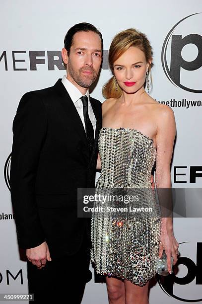 Director Michael Polish and actress Kate Bosworth arrive to the premiere of "Homefront" at Planet Hollywood Resort & Casino on November 20, 2013 in...