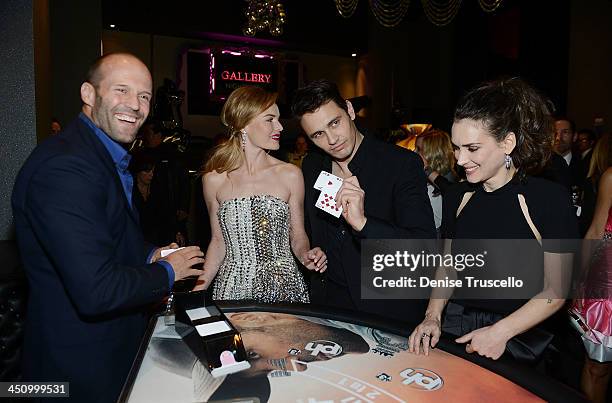 Jason Statham, Kate Bosworth, James Franco and Winona Ryder attend the Homefront premiere at Planet Hollywood Resort & Casino on November 20, 2013 in...