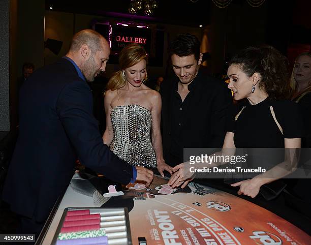Jason Statham, Kate Bosworth, James Franco and Winona Ryder attend the Homefront premiere at Planet Hollywood Resort & Casino on November 20, 2013 in...