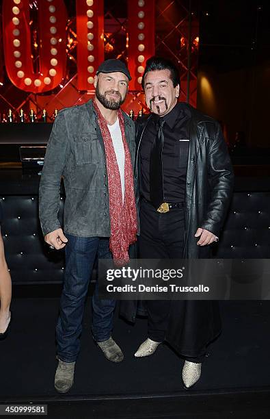 Randy Couture and Chuck Zito attend the Homefront premiere at Planet Hollywood Resort & Casino on November 20, 2013 in Las Vegas, Nevada.