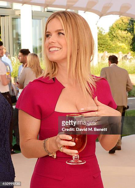 Alice Eve attends the Stella Artois Wimbledon 2014 official launch party at Cannizaro House on June 21, 2014 in London, England. Stella Artois is the...
