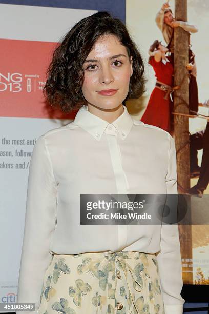 Actress Belcim Bilgin attend 2013 Variety Screening Series presents BKM's "The Butterfly's Dream" at ArcLight Hollywood on November 20, 2013 in...