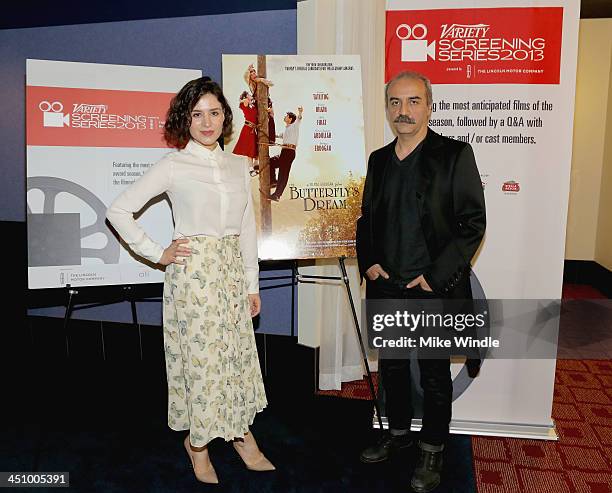 Actress Belcim Bilgin and director Yilmaz Erdogan attend 2013 Variety Screening Series presents BKM's "The Butterfly's Dream" at ArcLight Hollywood...