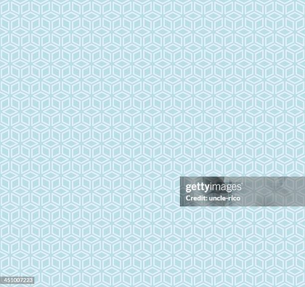 seamless cubic pattern light blue - uncle same vector stock illustrations